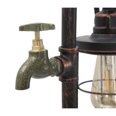 LAMPA STOŁOWA MANHATTAN/CAGE 27x27x56 cm